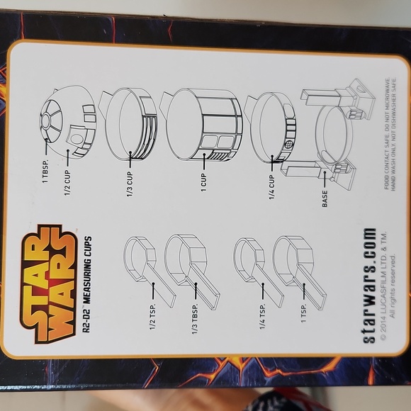 Think Geek R2D2 Measuring Cups - Picture 2 of 3